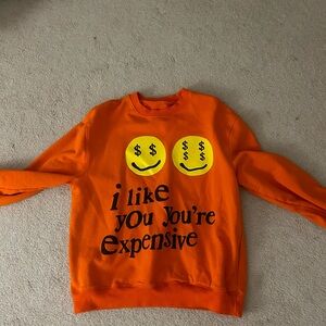 Adorable orange crew neck